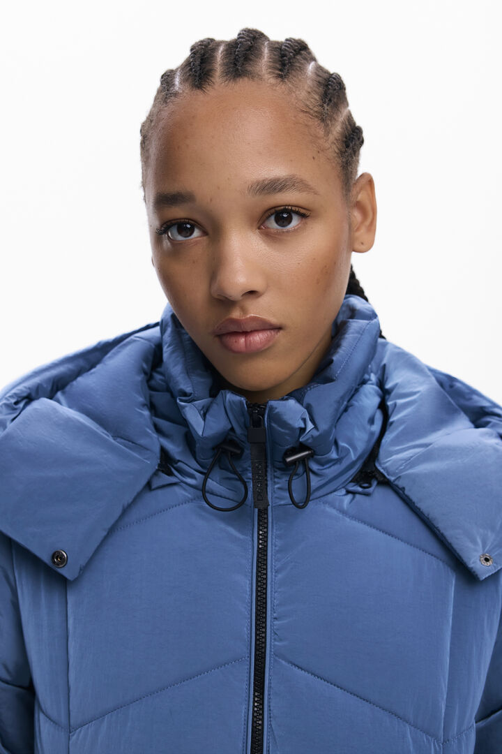 Short iridescent padded jacket | Desigual