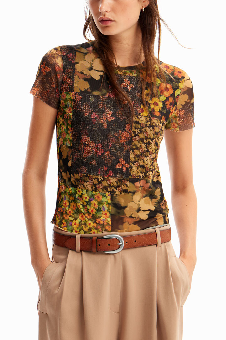 Patchwork tüll póló | Desigual