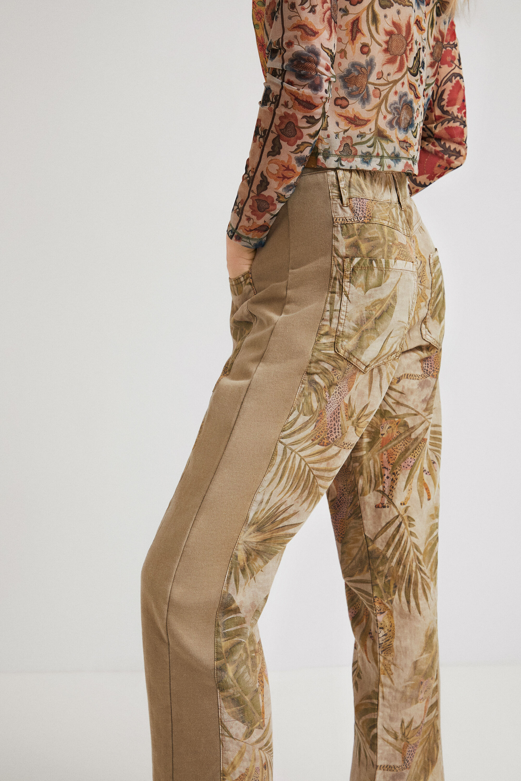 Tropical hybrid trousers | Desigual.com