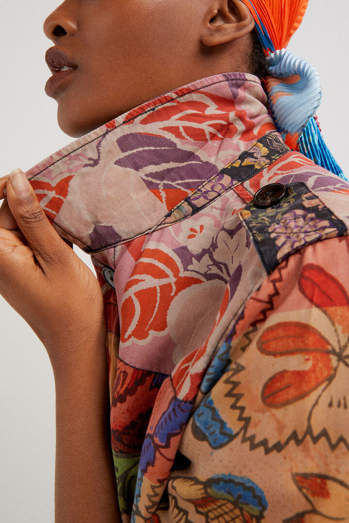 Tropische Jacke mit Patch M. Christian Lacroix | Desigual