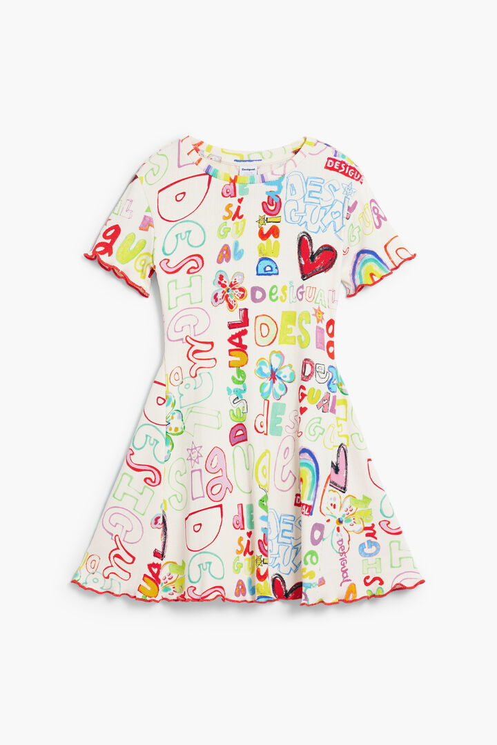 Vestido corto lettering | Desigual