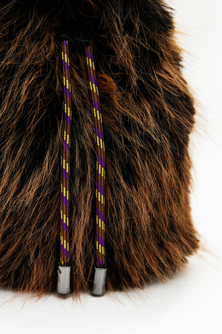 Small fur bucket bag | Desigual