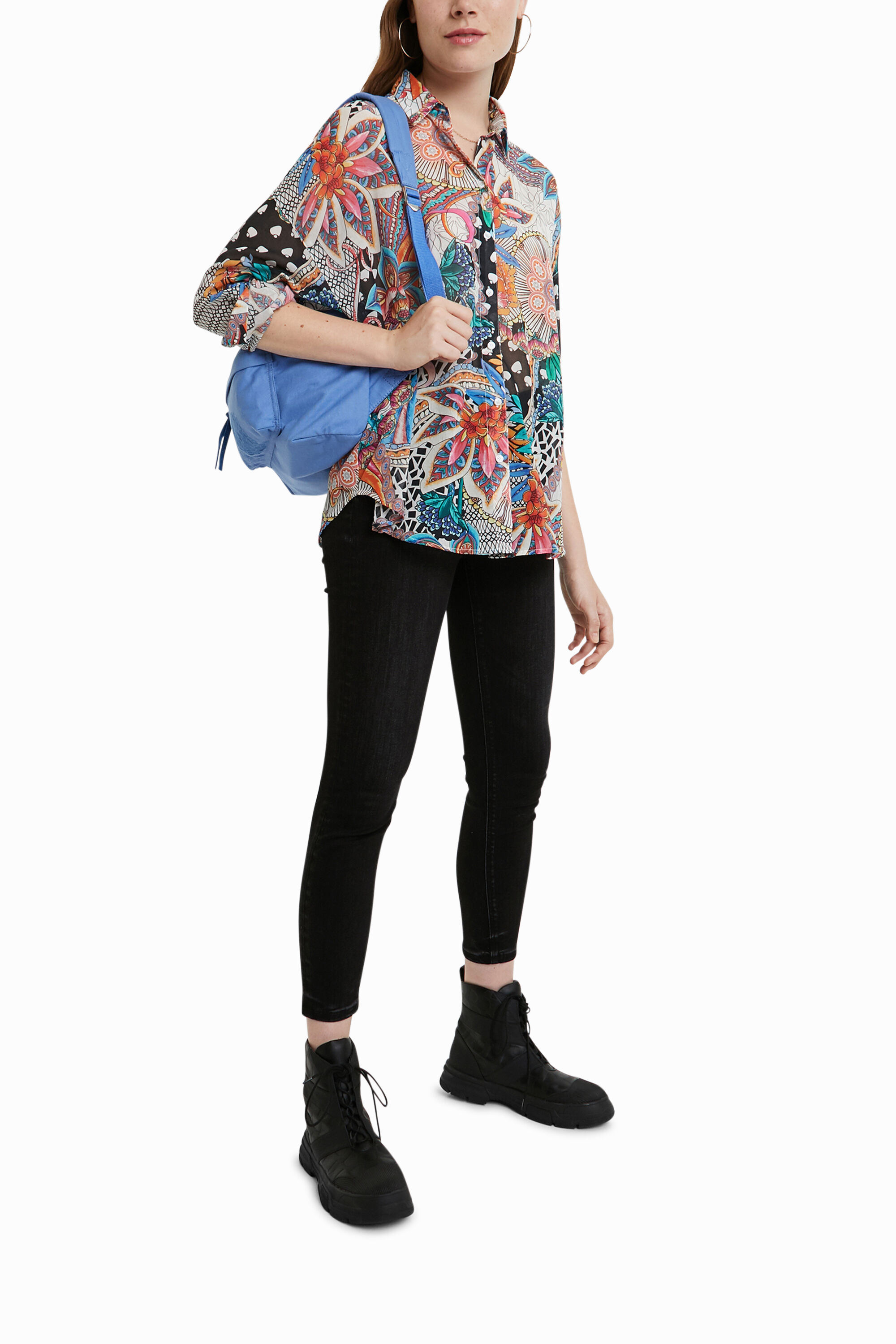 Camisa oversize boho floral | Camisa oversize boho floral |