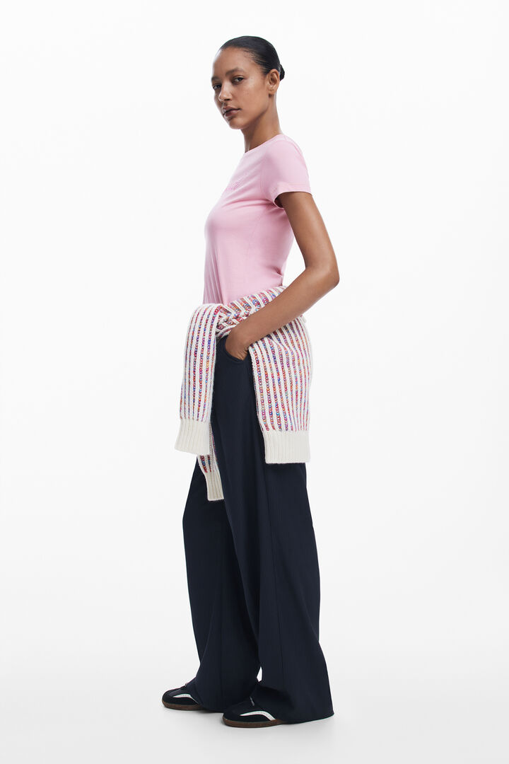 Slim rhinestone T-shirt | Desigual