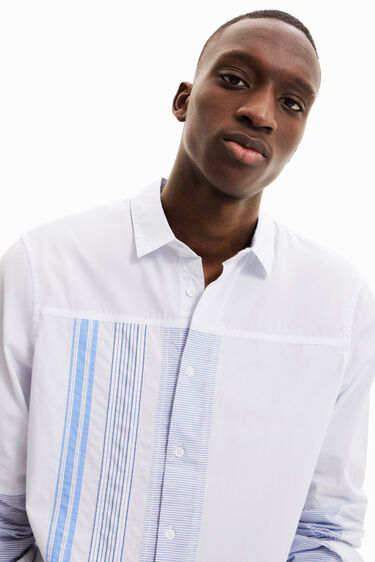 Striped patchwork shirt | Desigual