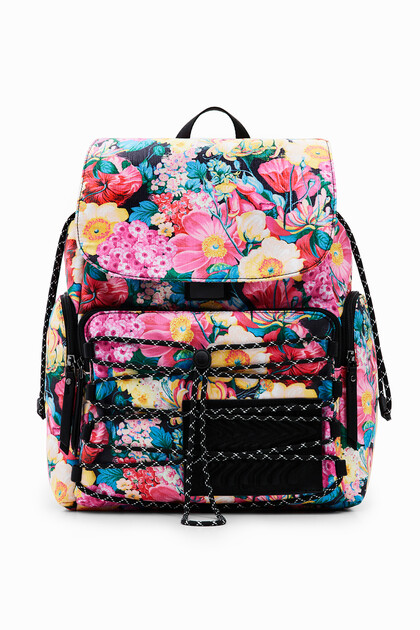 Large floral backpack