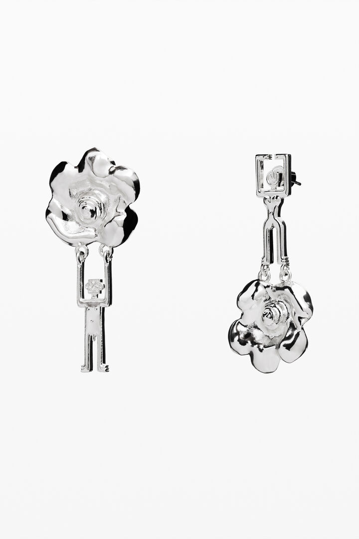 Asymmetrical Robot Zalio Earrings