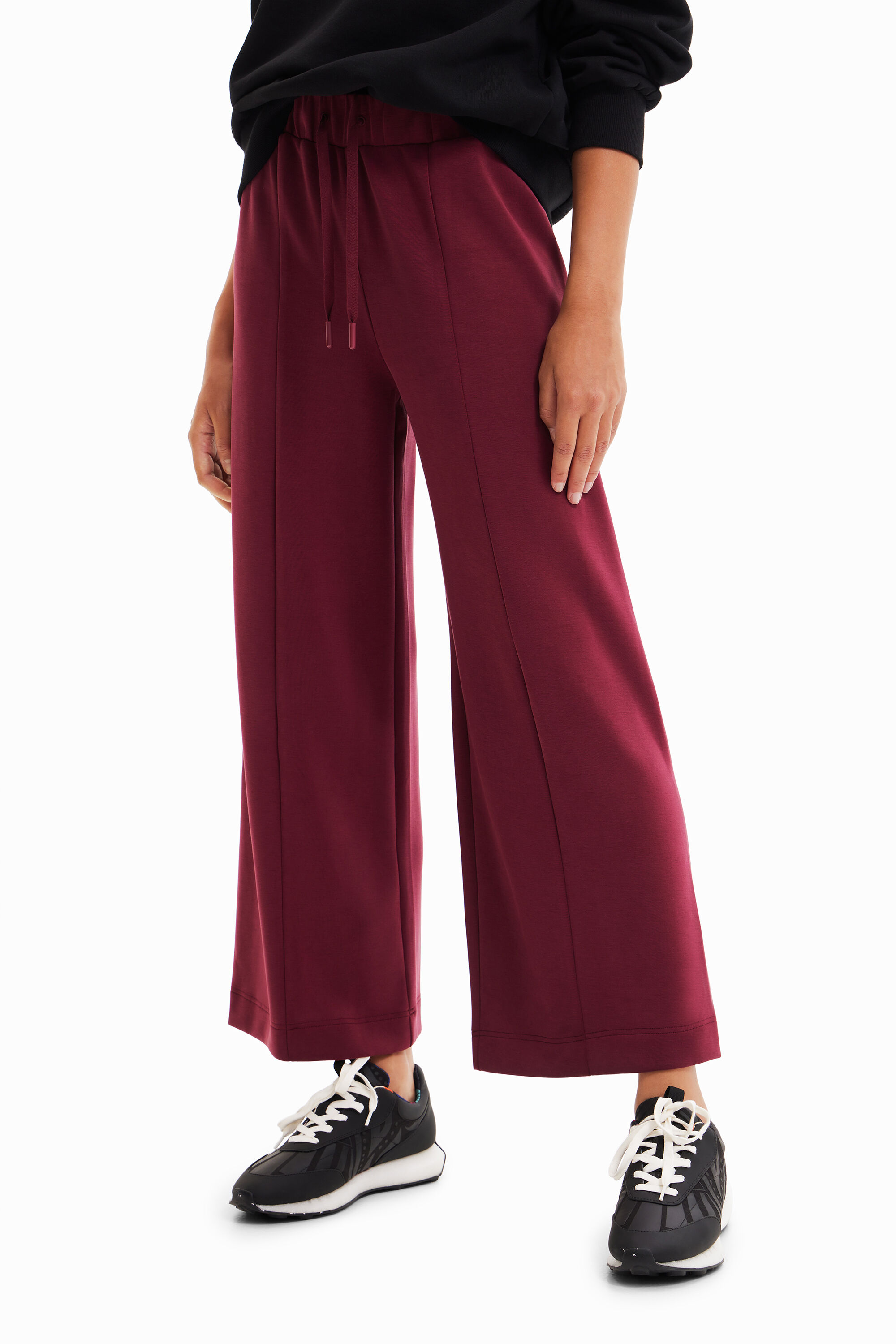 Desigual Donna Abbigliamento Pantaloni e jeans Pantaloni Pantaloni culottes Pantaloni culotte in maglia fine 