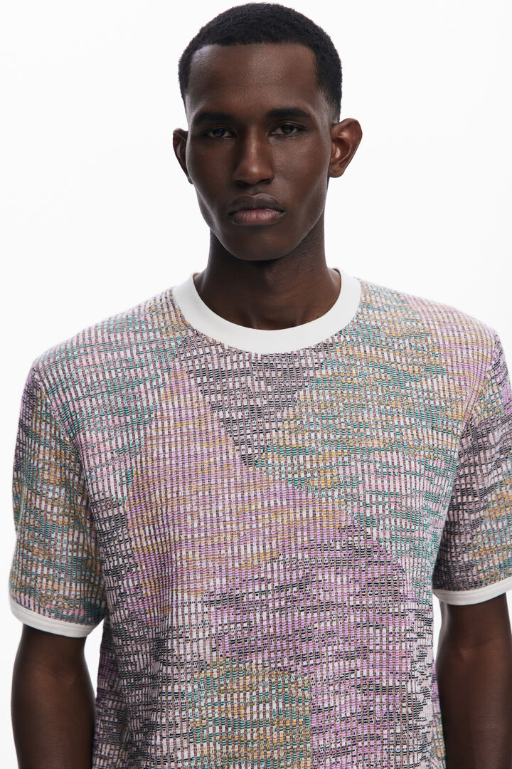 Camiseta manga corta jaspeada | Desigual