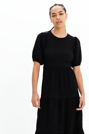 Vestit midi escot esquena | Desigual