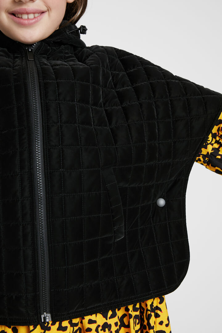 Padded hooded cape-jacket | Desigual