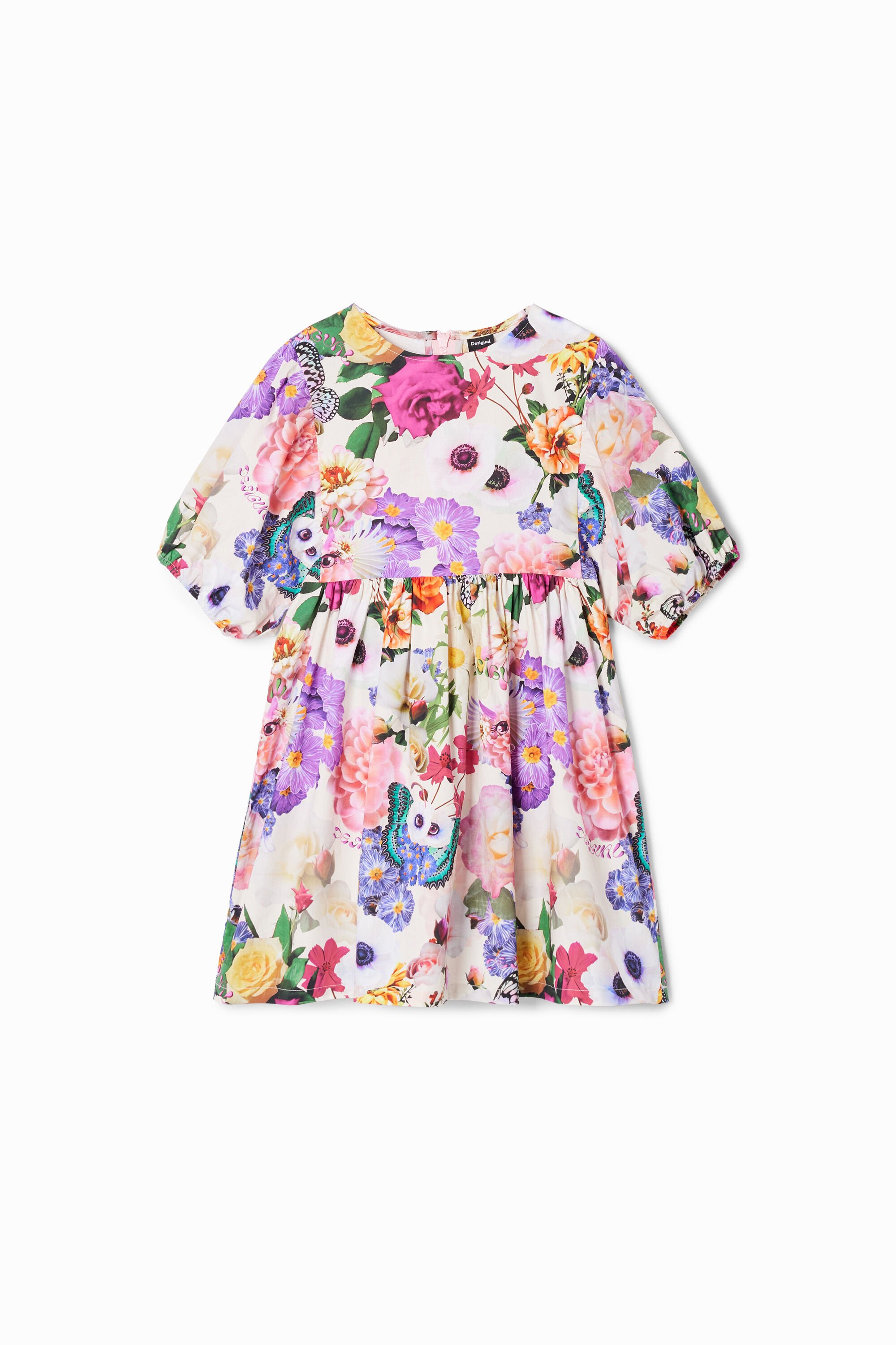 Ausgestelltes Kleid Blumen