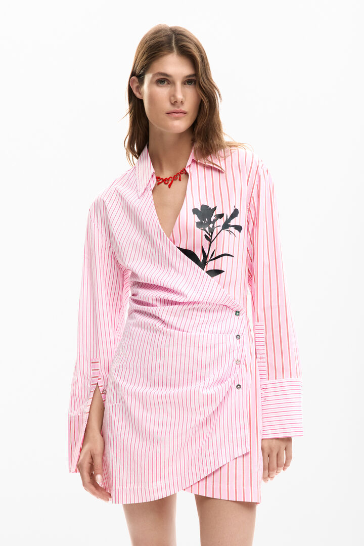 Robe chemise en popeline | Desigual