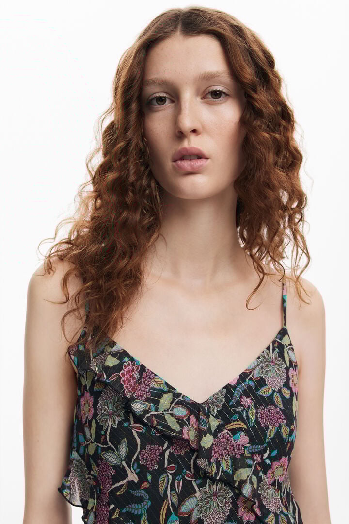Midi dress with ruffles | Desigual