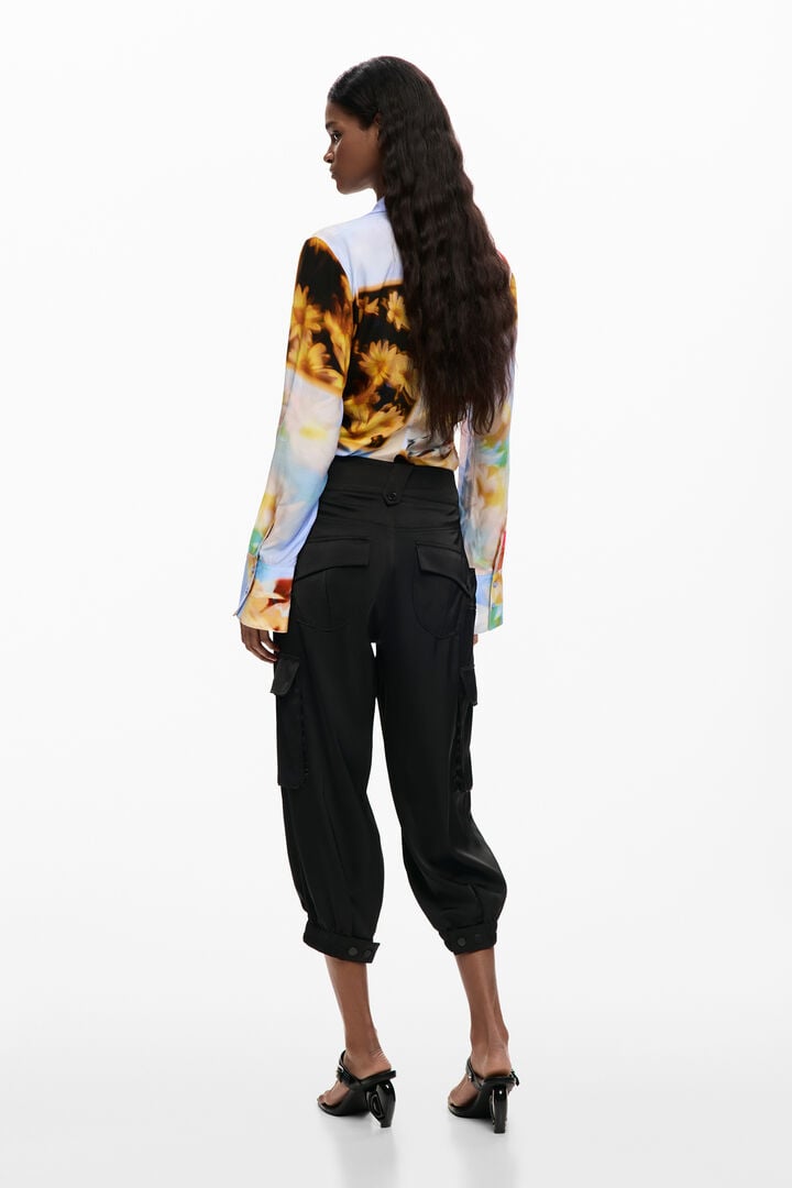 Spodnie capri cargo