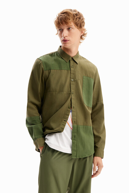 Camisa sarga patch