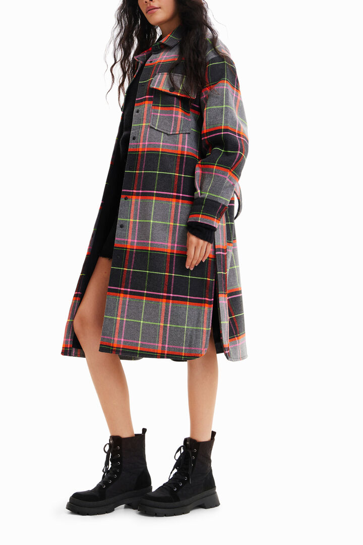 Abric sobrecamisa tartà | Desigual
