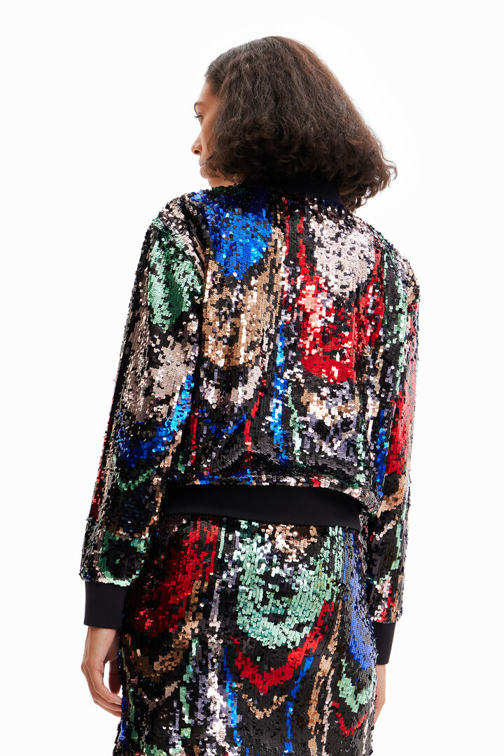 Sequin bomber jacket | Desigual