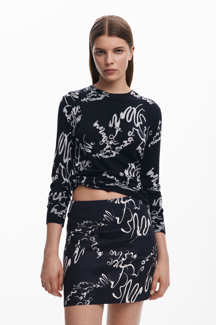 Mini-jupe à lettres | Desigual
