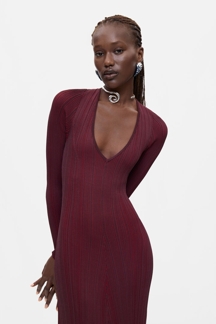 Strickkleid mit langen &auml;rmeln