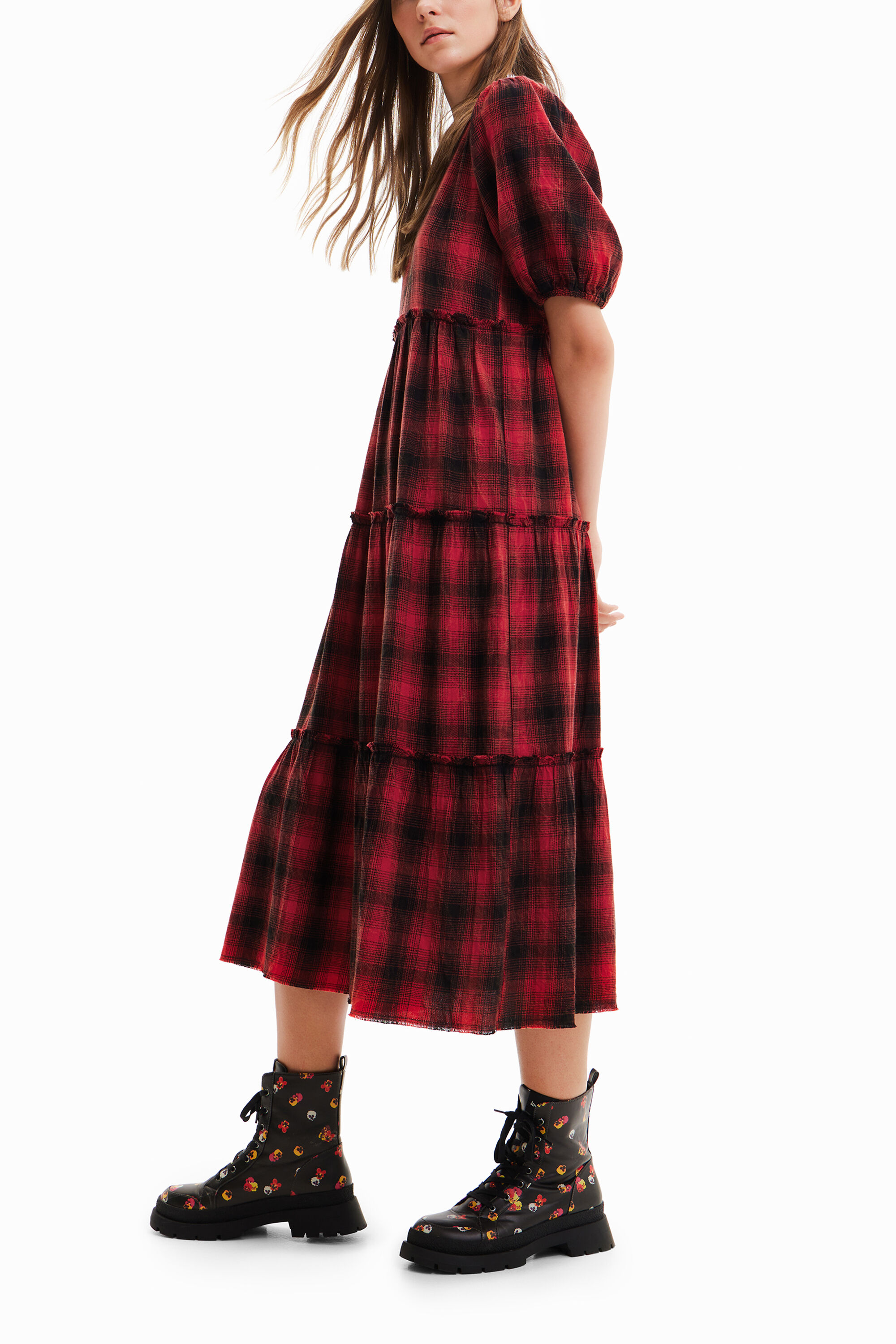 Plaid midi dress Desigual