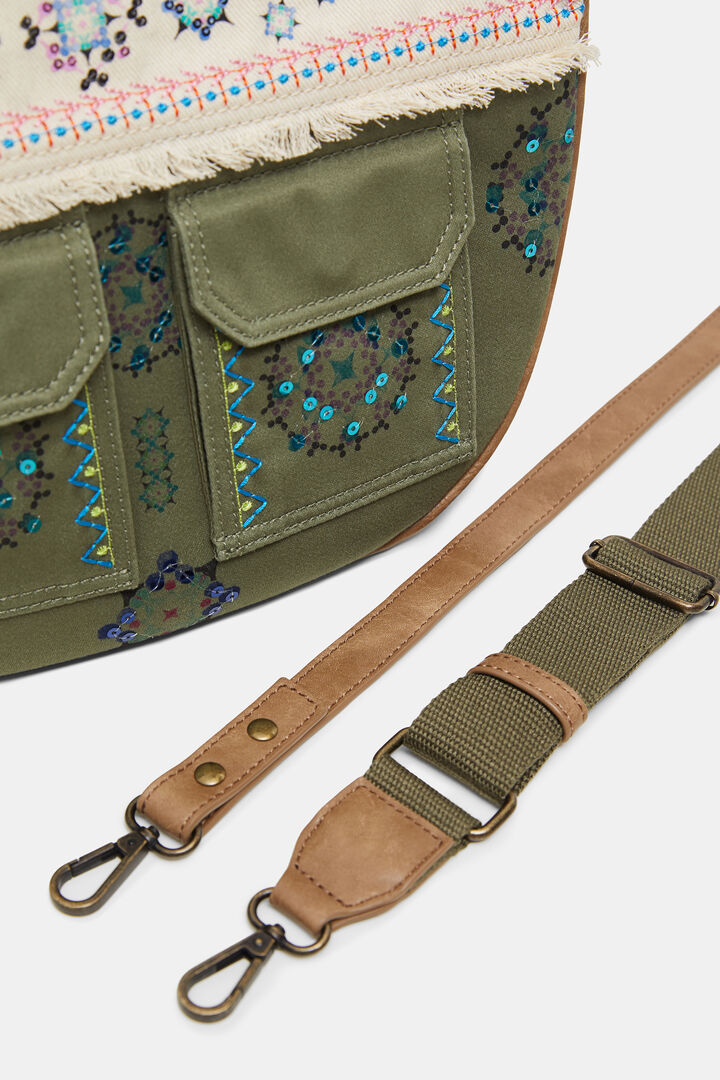 Bolso media luna loneta | Desigual