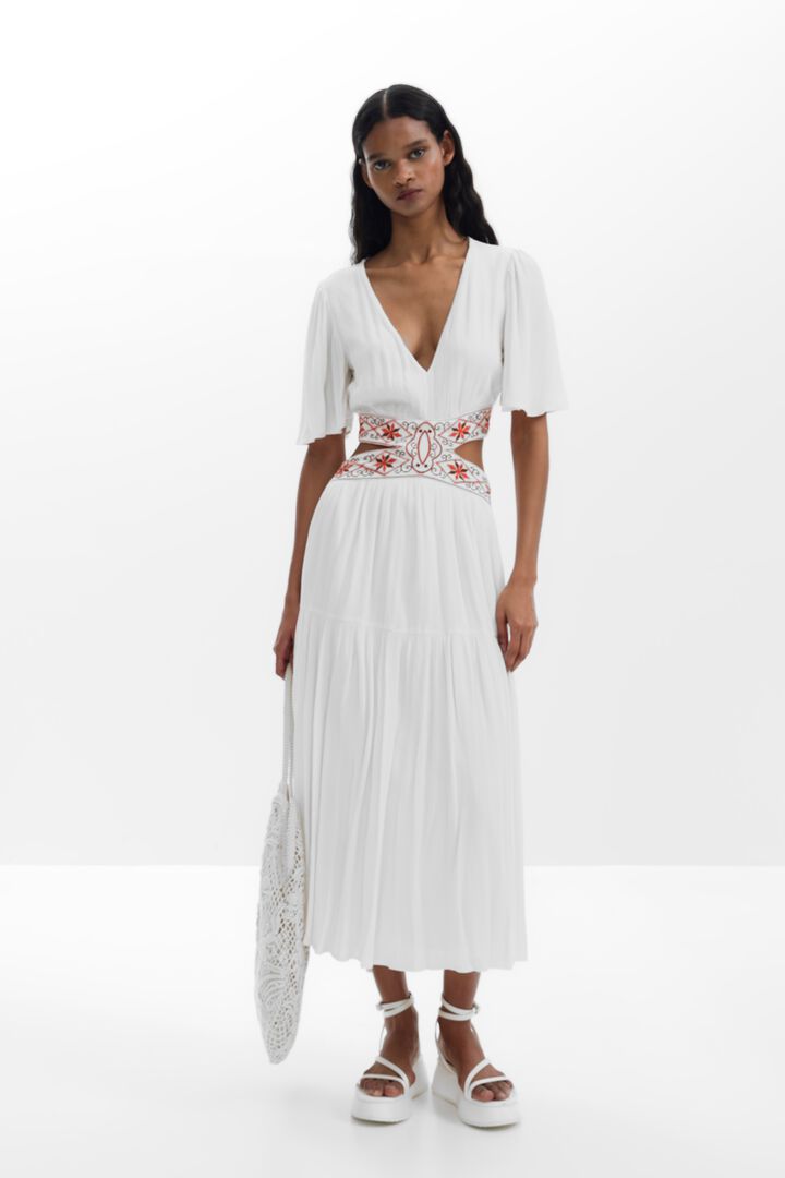 Vestido cut-out bordados | Desigual