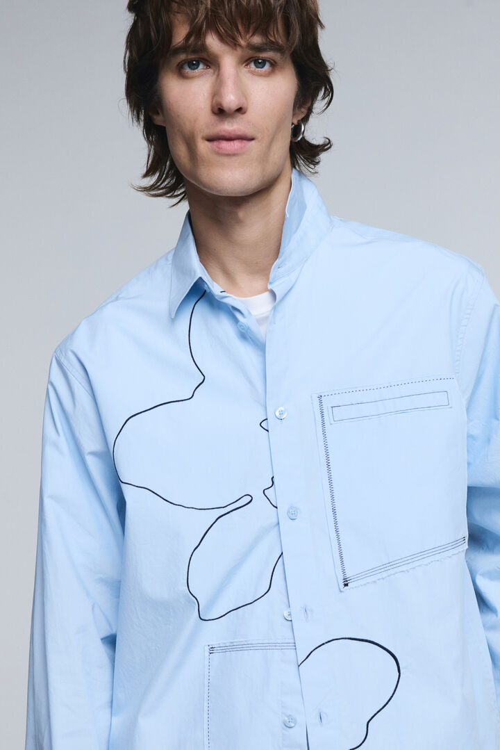 Geborduurde gestikte blouse | Desigual