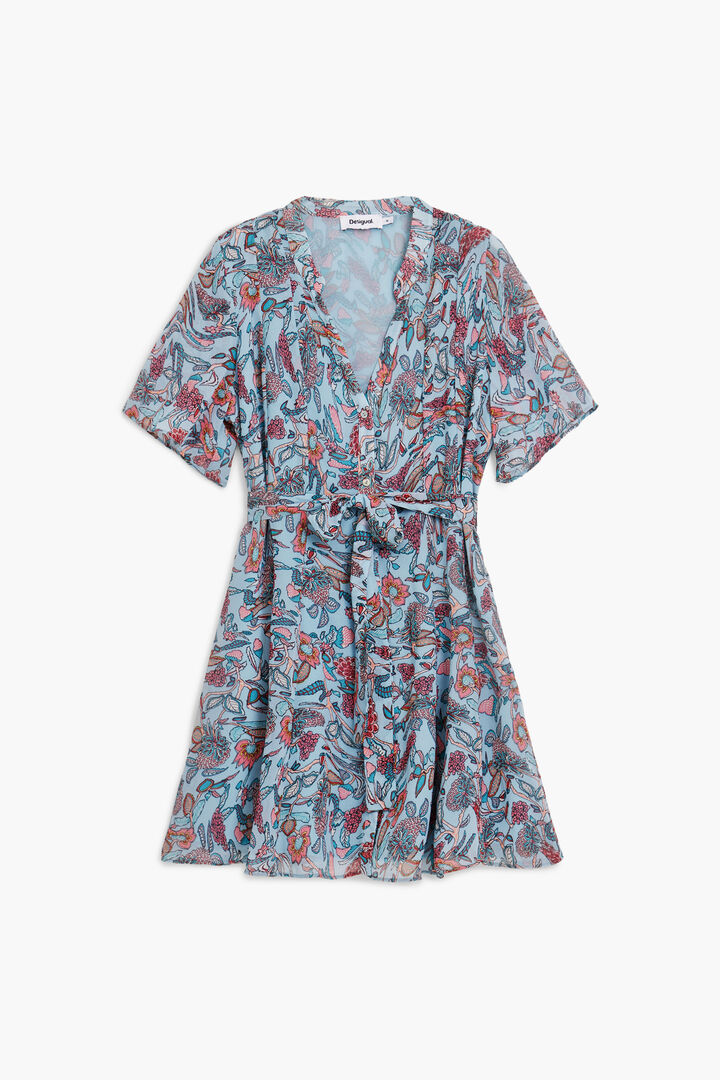 Vestido midi motivos florales | Desigual