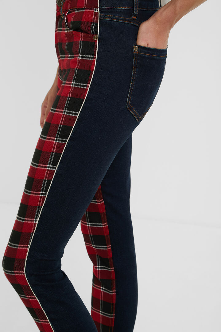 Skinny tartan jeans | Desigual