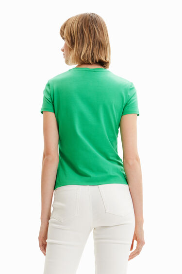 Short-sleeve rhinestone T-shirt | Desigual