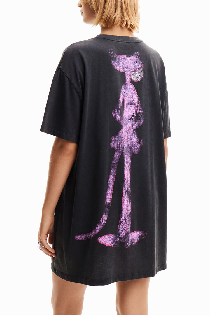 Oversize Pink Panther T-shirt dress | Desigual