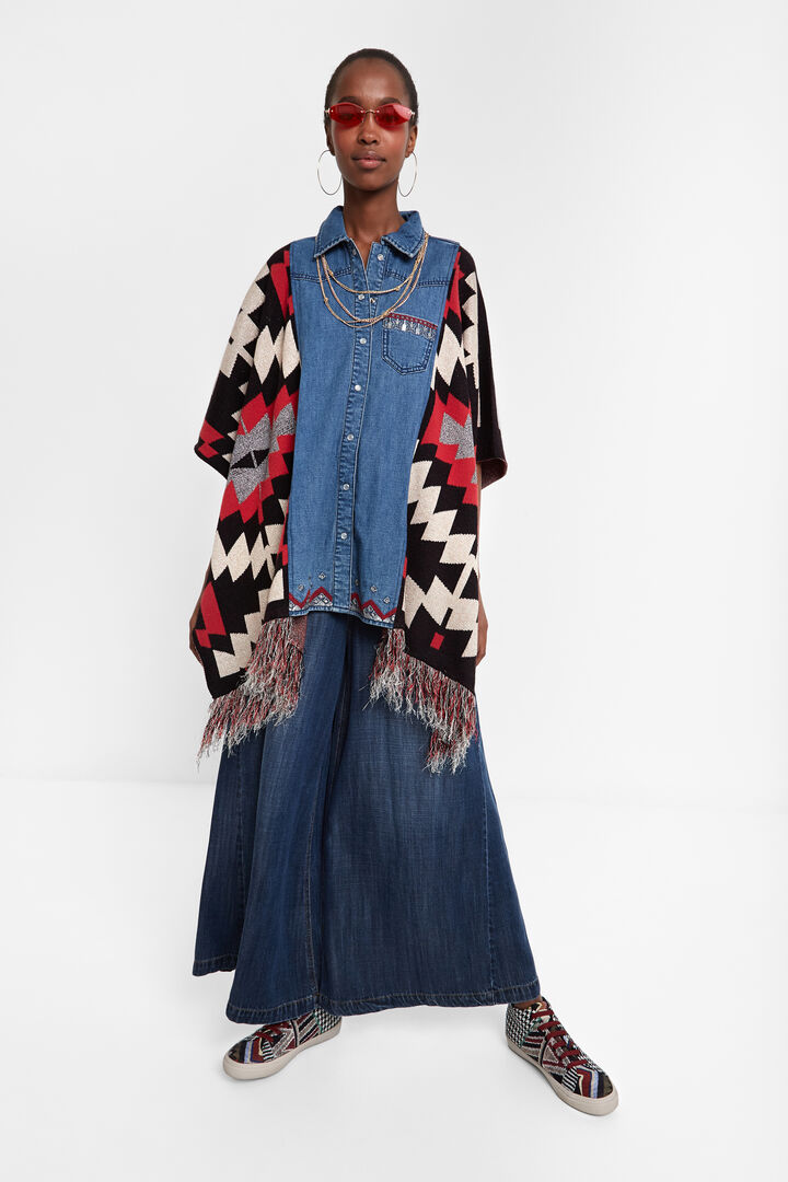 Exotic denim poncho | Desigual