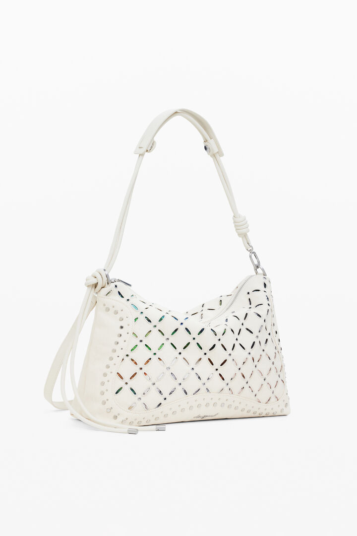 Medium perforated crossbody bag | Desigual