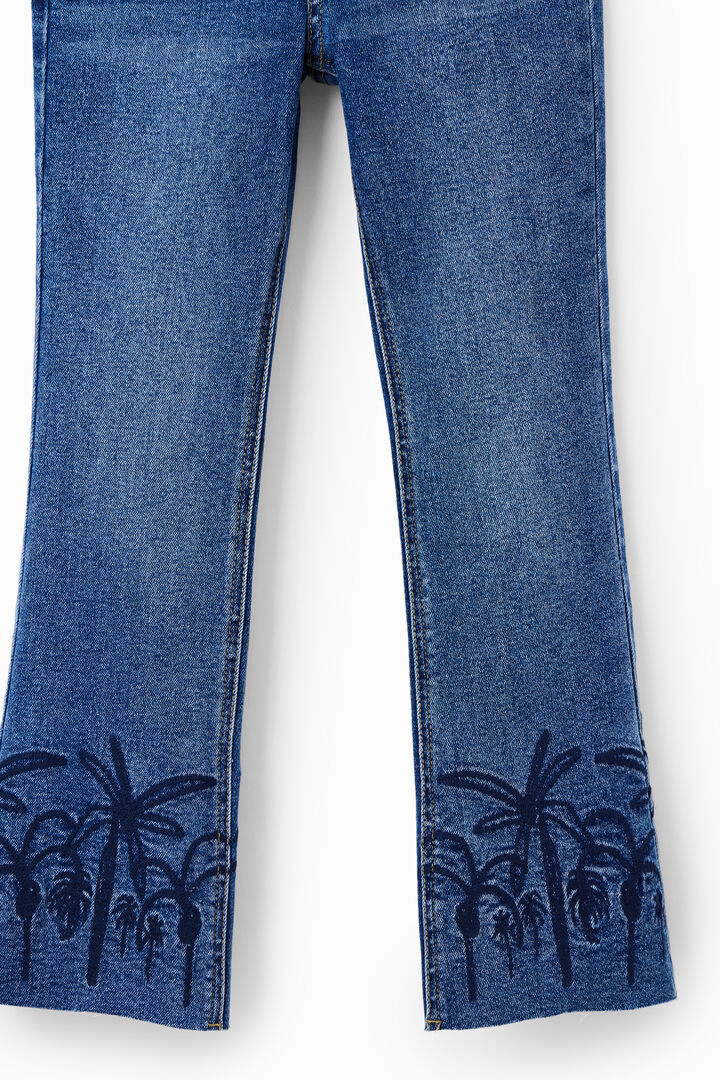 Texans flare long brodats | Desigual