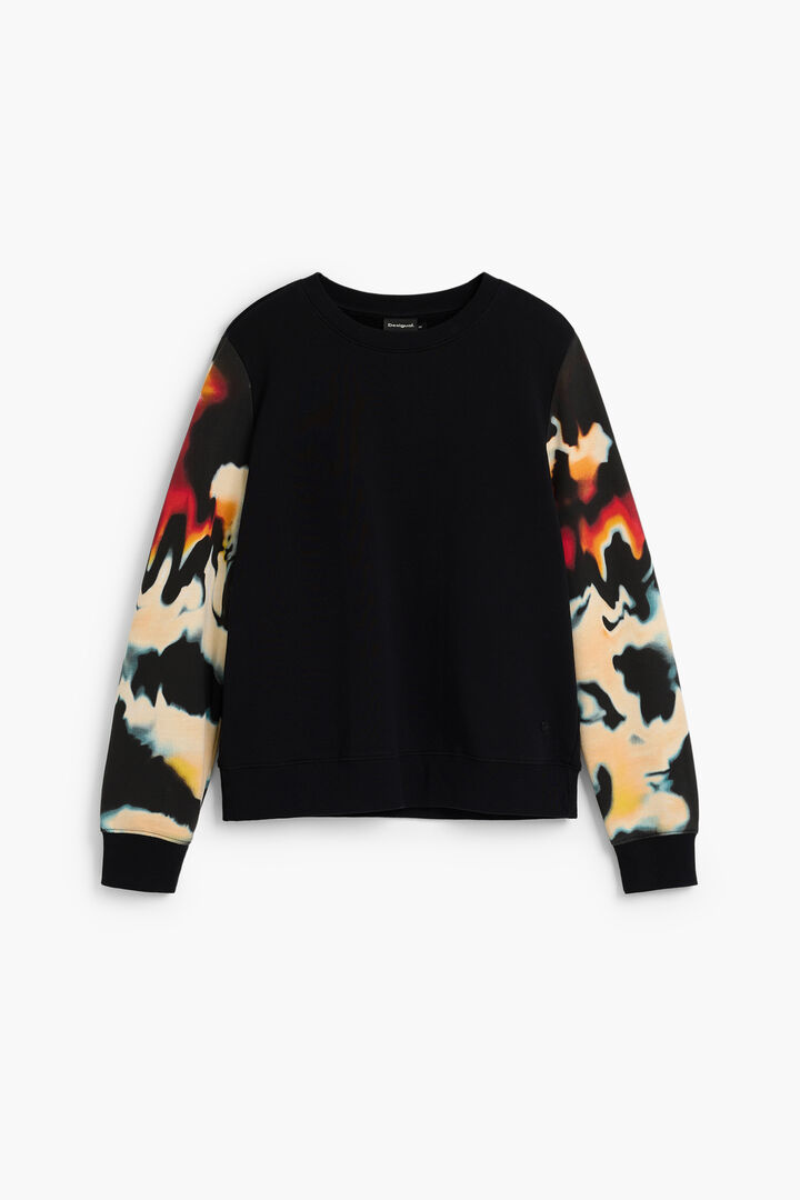 Sudadera Manga Estampada 100% Algod&oacute;n