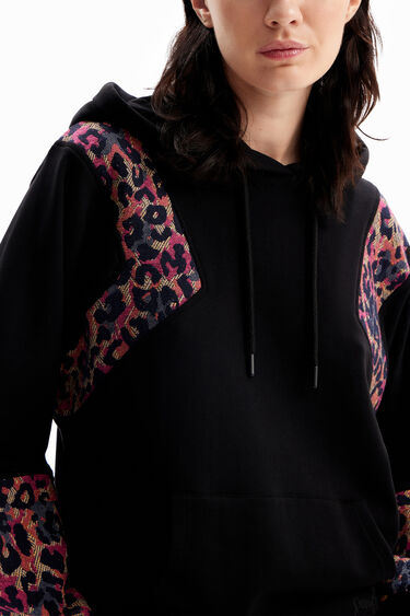 Sweat-shirt jacquard léopard | Desigual