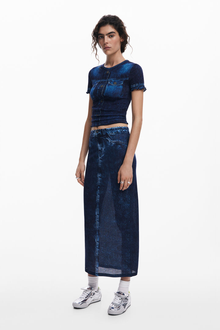 Camiseta efecto denim | Desigual