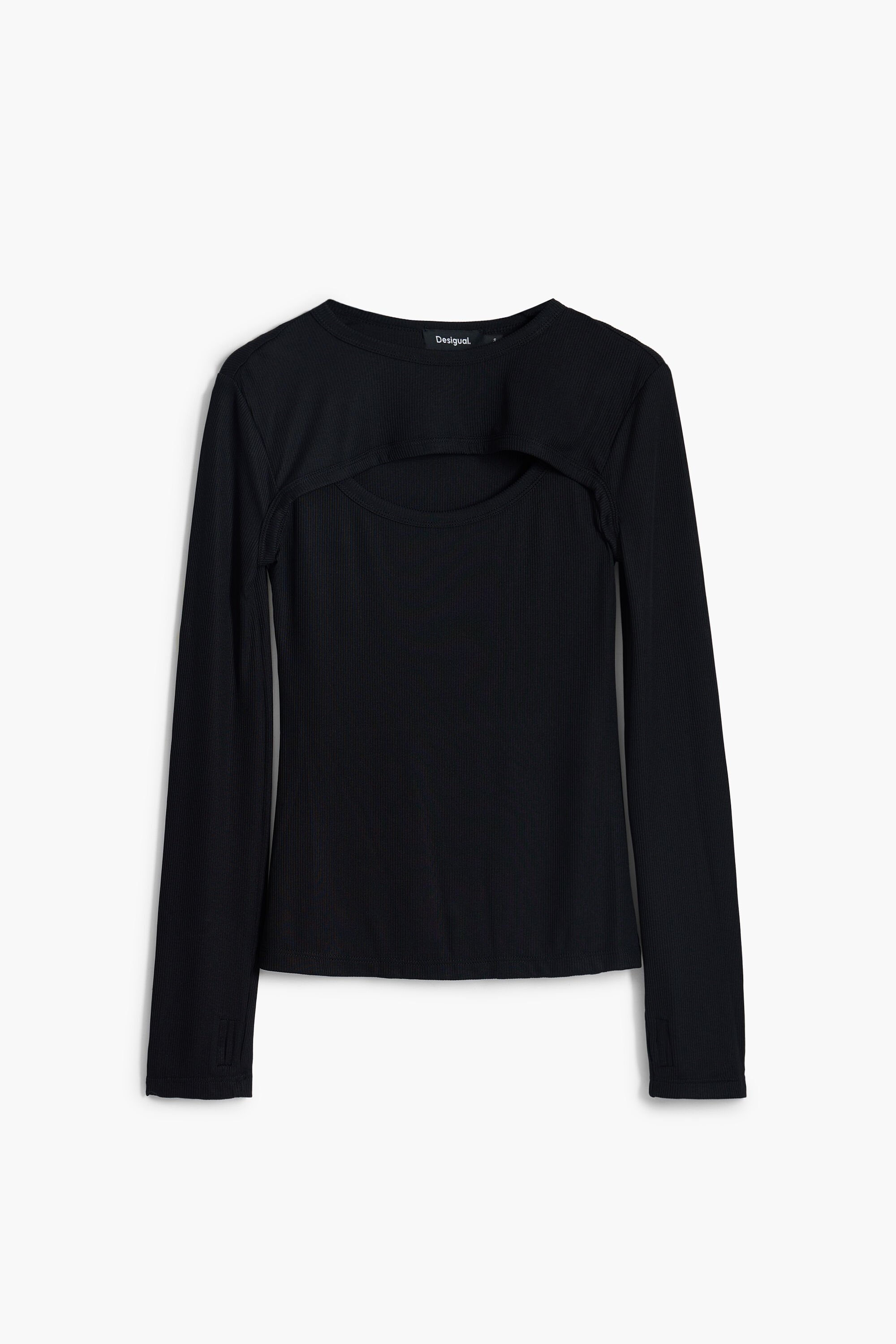 Desigual Maitrepierre cutout neckline T-shirt