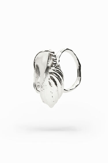 Anello conchiglia placcato oro Zalio | Desigual