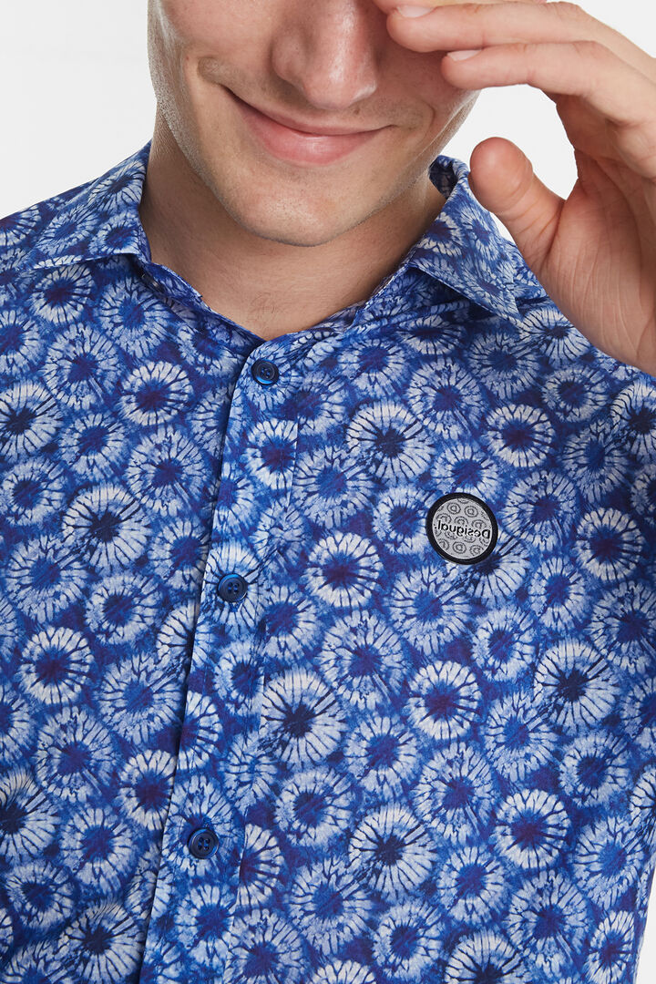 Relaxtes Hemd mit Mikroblumen | Desigual