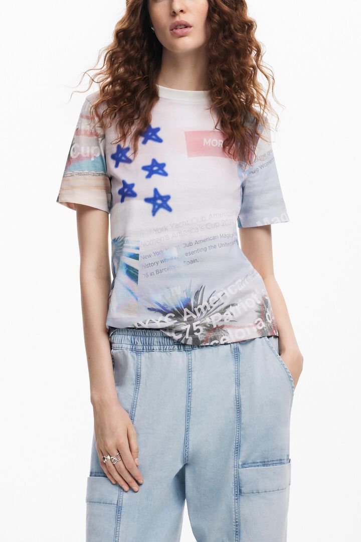 Camiseta estampada American Magic | Desigual