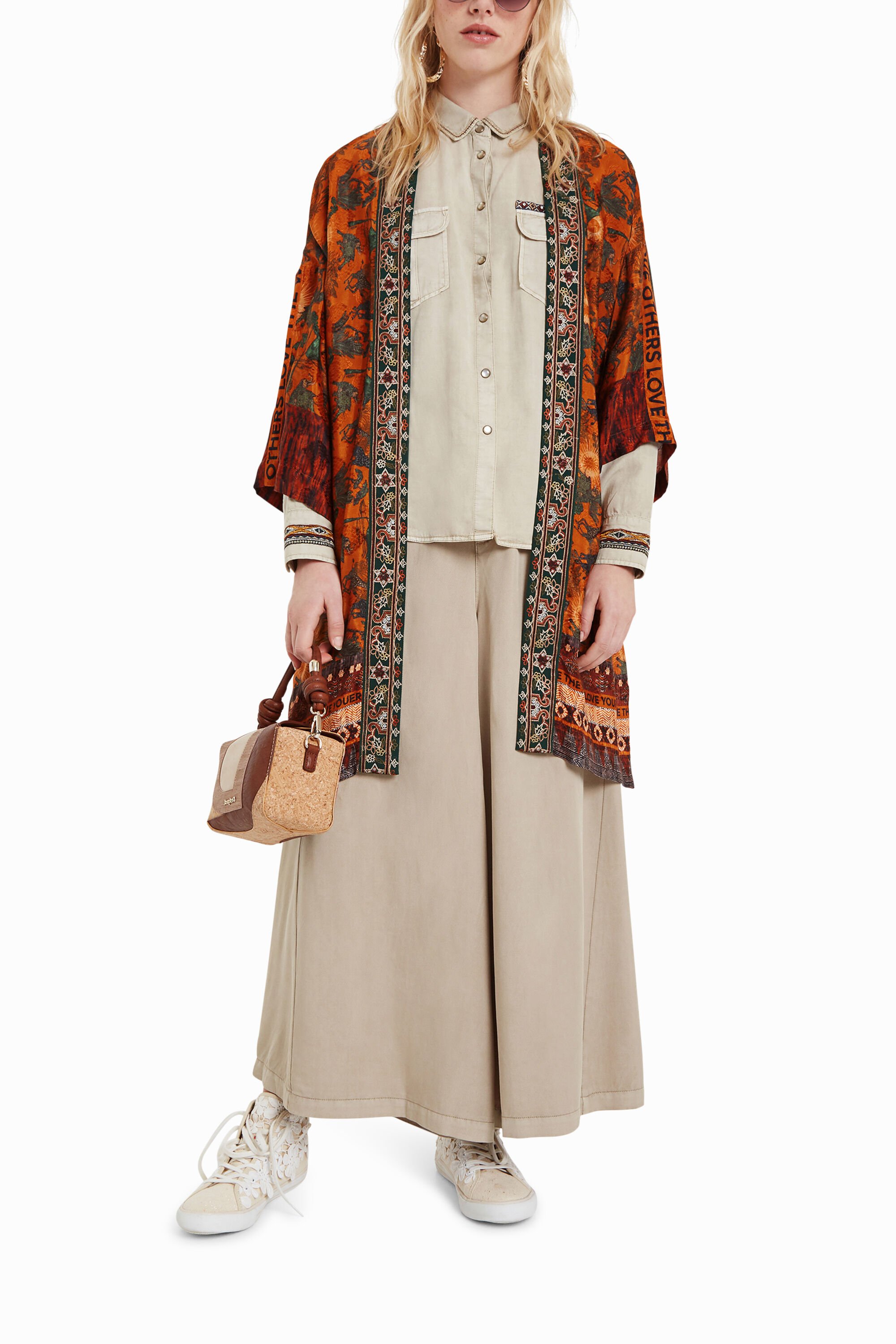 Kimono African safari inspiration Desigual