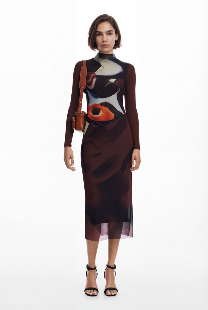 Multi-position midi dress