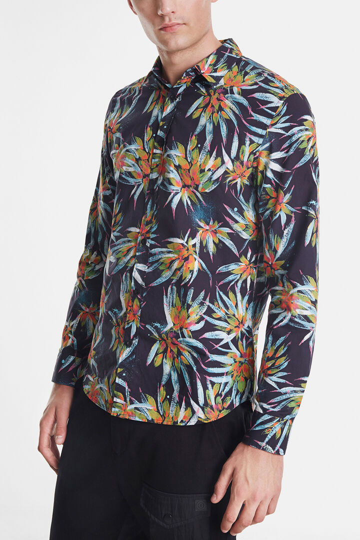 Floral tropical print shirt | Desigual