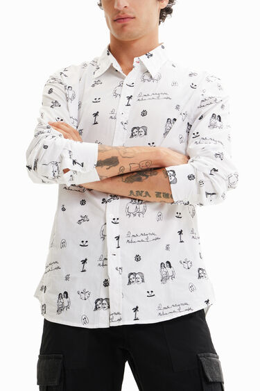 Camisa voile brodats | Desigual