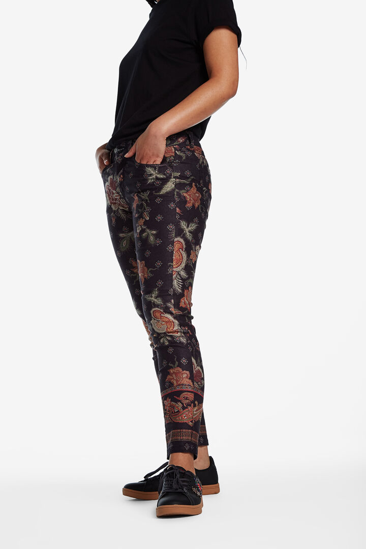 All over print stretch ankle-grazers | Desigual