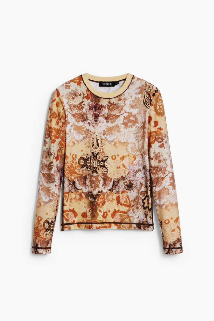 Camiseta romántica apliques | Desigual