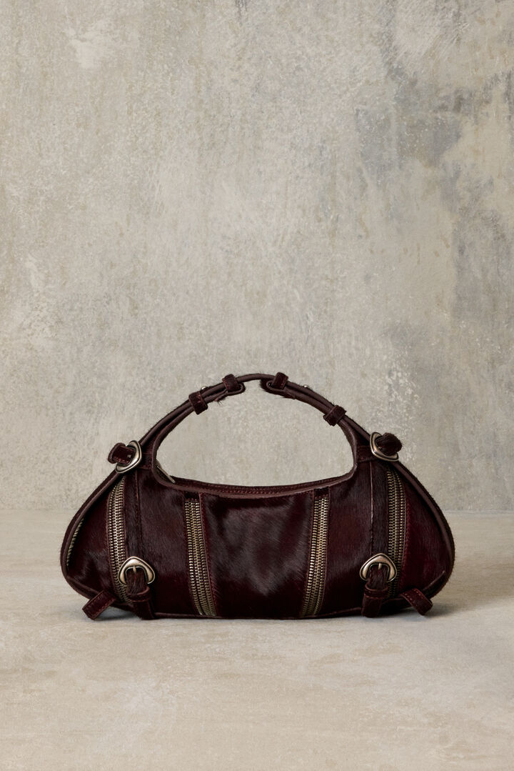 Bolso mediano piel cremalleras studio