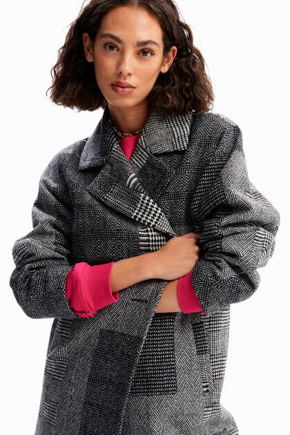 Abrigo sastre oversize patch